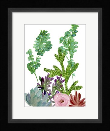 Framed Little Garden I Print