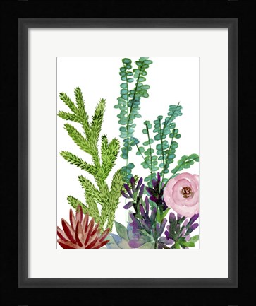 Framed Little Garden II Print