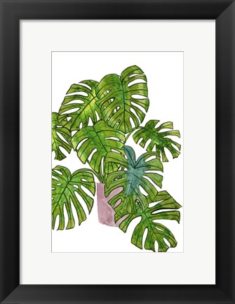 Framed Potted Jungle I Print