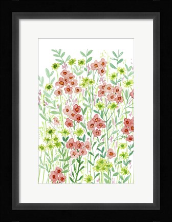 Framed Wall Flowers I Print