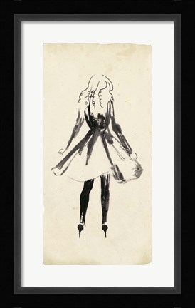 Framed Fashion Glimpse I Print