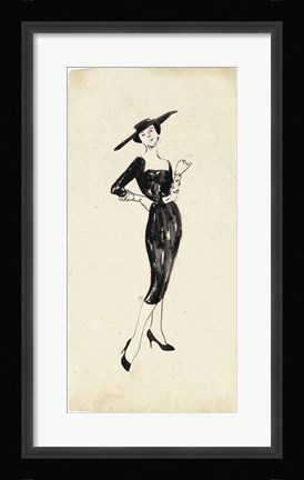 Framed Fashion Glimpse IV Print