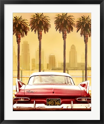Framed Plymouth Savoy With Palms Print