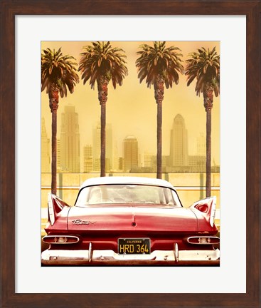 Framed Plymouth Savoy With Palms Print