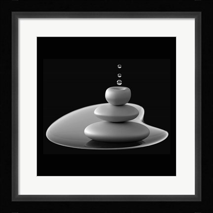 Framed Drops Composition Print