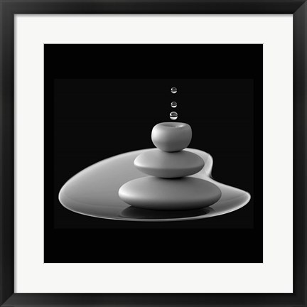 Framed Drops Composition Print