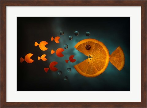 Framed Orange Fish Print