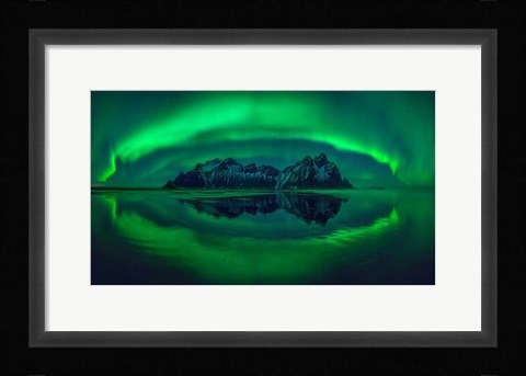 Framed Eye Of Stokksnes Print