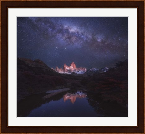 Framed Patagonia Autumn Night Print
