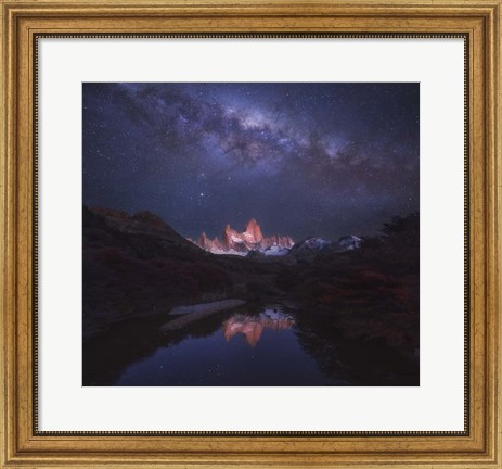 Framed Patagonia Autumn Night Print