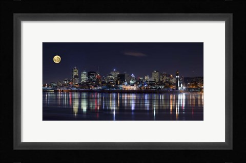 Framed Montreal Night Print