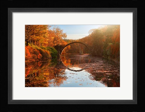 Framed Autumn Lake Print