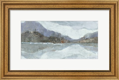 Framed Light Winter Landscape Print