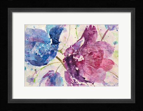 Framed Fireworks Abstract v2 Print