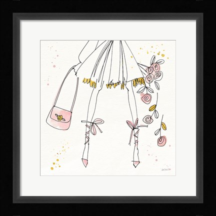 Framed Fashion Feet IV Print