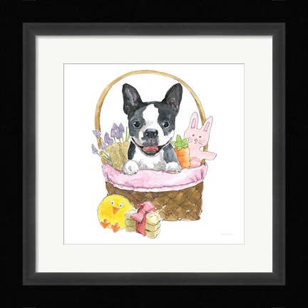 Framed Easter Pups VII Print
