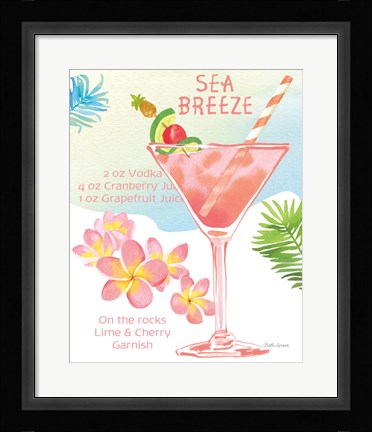 Framed Tropical Getaway IV Print