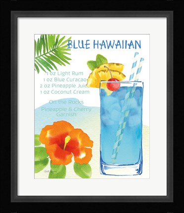 Framed Tropical Getaway I Print