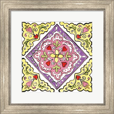 Framed Sunny Bouquets VI Print