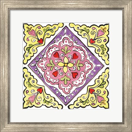 Framed Sunny Bouquets VI Print