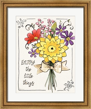 Framed Sunny Bouquets IV Print
