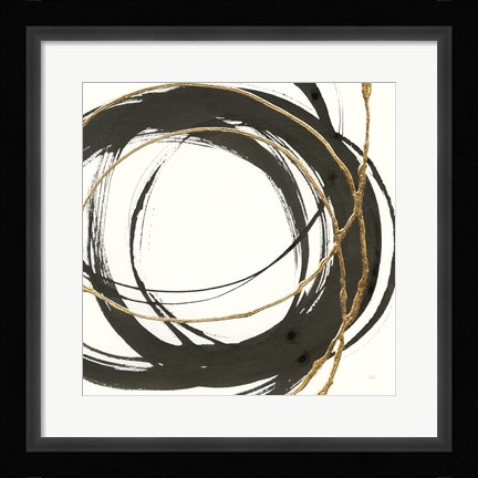 Framed Gilded Enso II Print