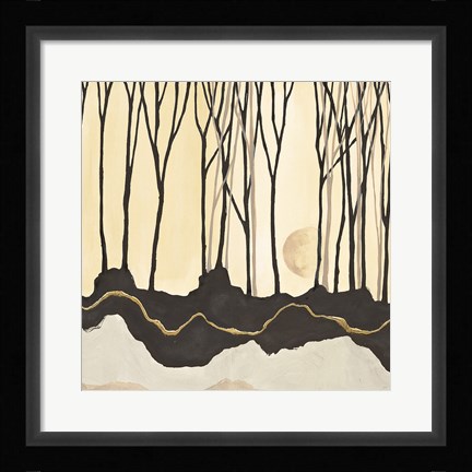 Framed Silhouette V Print