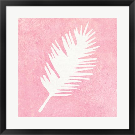 Framed Tropical Fun Palms Silhouette I Print