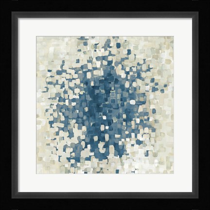 Framed Summer Blocks Blue Print