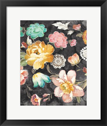 Framed Garden of Delight Black III Print