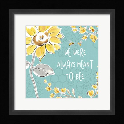 Framed Bee Happy IV Print