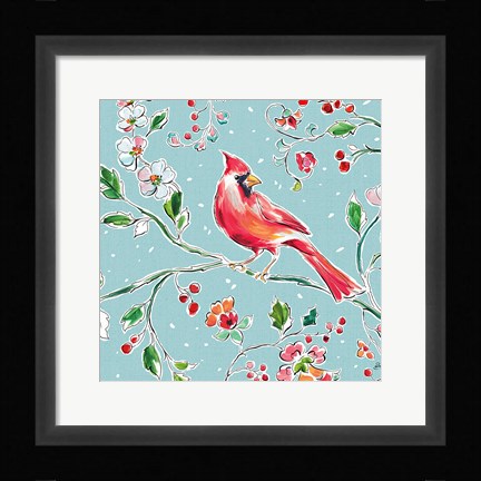 Framed Holiday Wings IV Blue Print