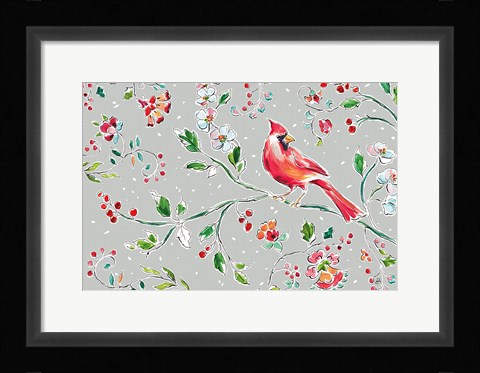 Framed Holiday Wings II Print