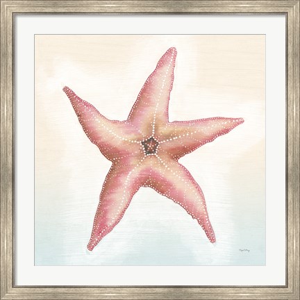 Framed Boardwalk Starfish Print