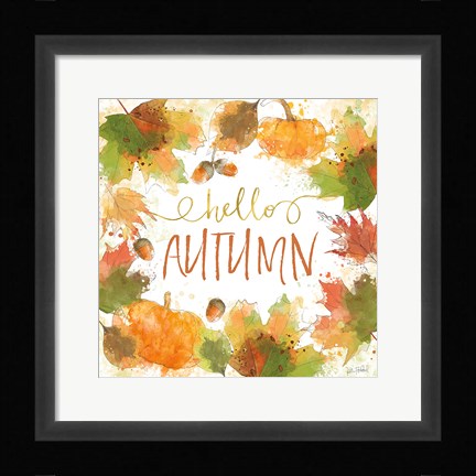 Framed Harvest Splash I Print