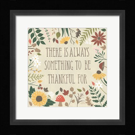 Framed Autumn Garden V Print