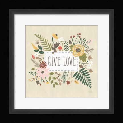 Framed Autumn Garden II Print