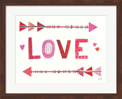 Framed Love Words III Print