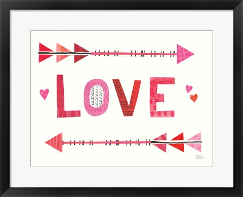 Framed Love Words III Print