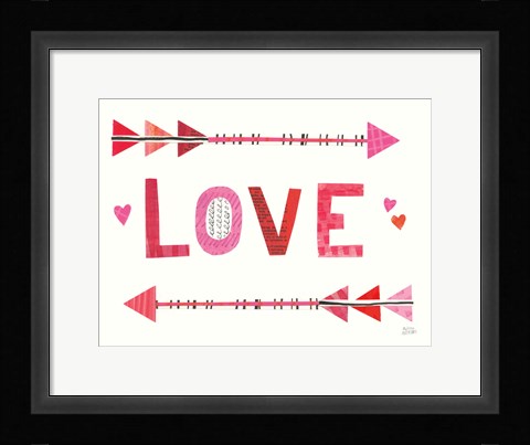 Framed Love Words III Print