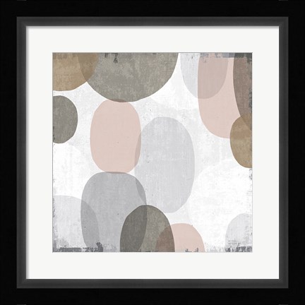 Framed Pastel Drips II Print