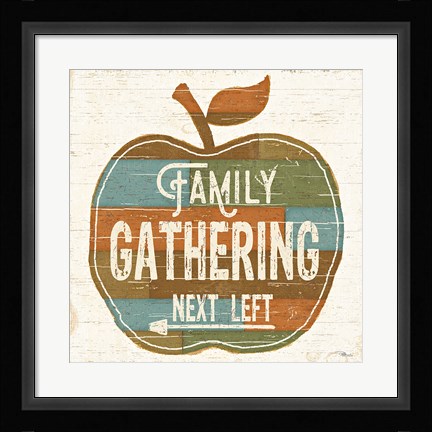 Framed Harvest Signs II Print