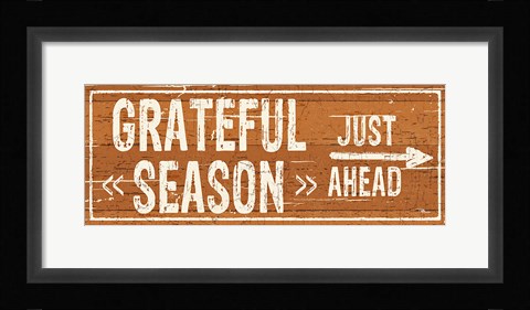 Framed Harvest Signs III Print