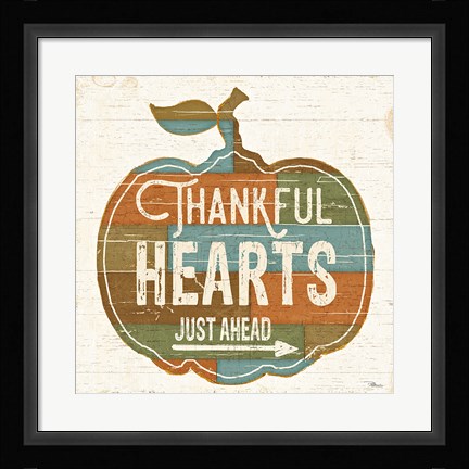 Framed Harvest Signs I Print