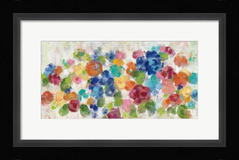 Framed Hydrangea Bouquet I Print