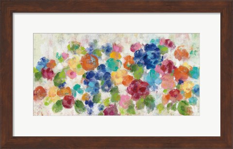 Framed Hydrangea Bouquet I Print