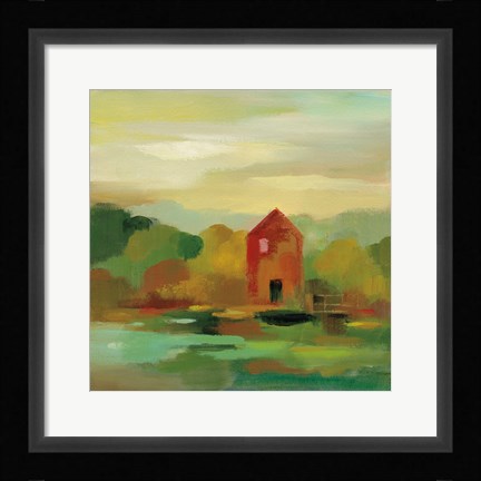 Framed October Farm II Print