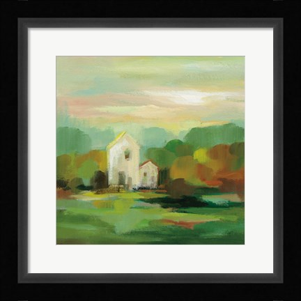 Framed October Farm I Print