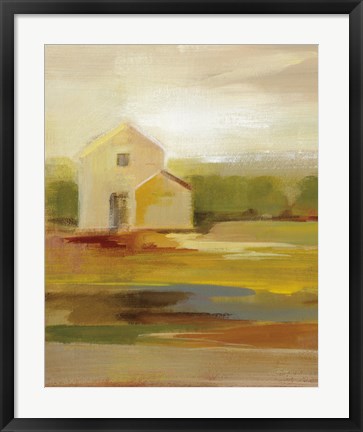 Framed Hillside Barn I v2 Print