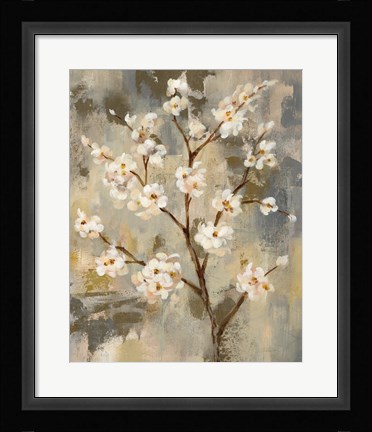 Framed Neutral Branches II Crop Print